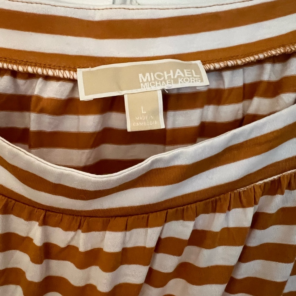 MK striped ruffle tank top - Picture 3 of 4